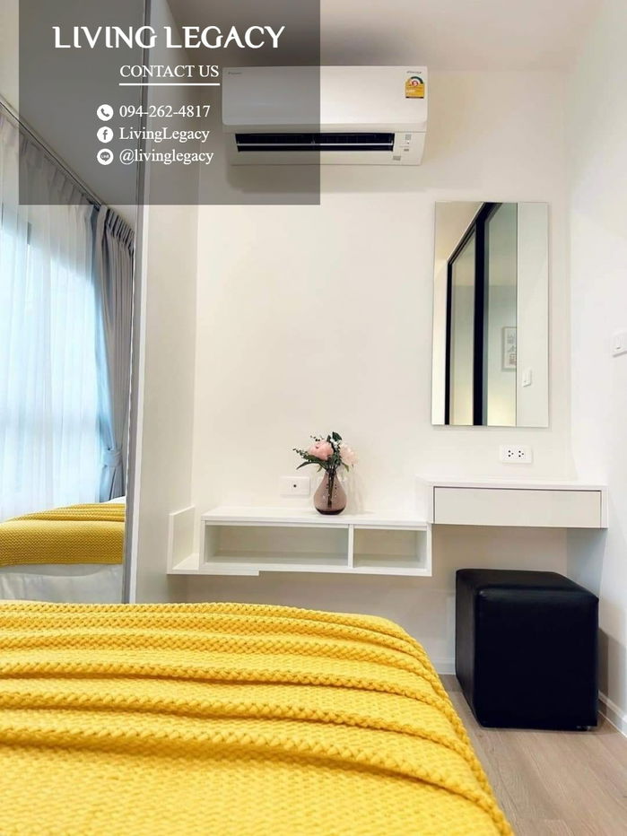 picture SJ0ZRQ Condo For Rent ICondo Active Phatthanakan 24 Sq.M. Floor 2 Building A line id : @livinglegacy - 5/14