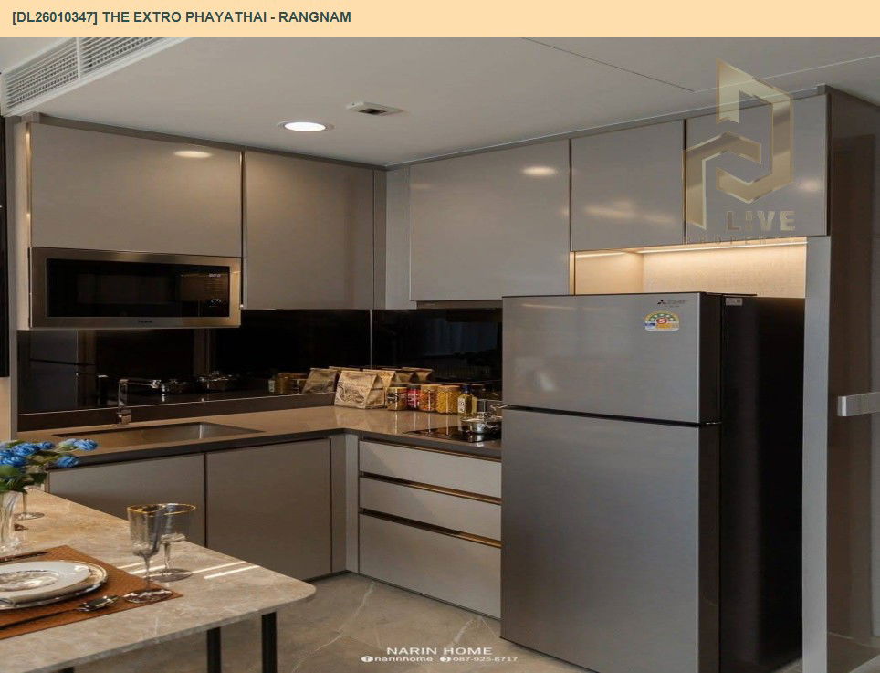 picture DL26010347 Condo for sale, THE EXTRO Phayathai - Rangnam near -, ready to move in, call urgently 0614453194 LineID @162cjixi - 6/7