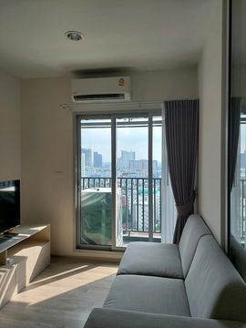 PFD-07809 for rent Niche Mono Ramkhamhaeng next to MRT 0 m. | 17th floor, east side, room not hot, fully furnished, ready to move in Feb. '26