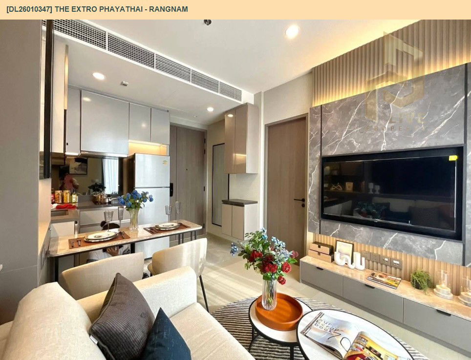 picture DL26010347 Condo for sale, THE EXTRO Phayathai - Rangnam near -, ready to move in, call urgently 0614453194 LineID @162cjixi - 4/7
