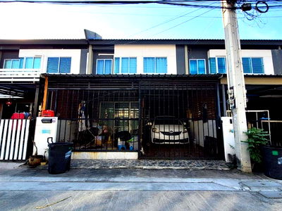 ทาวน์โฮม อมตะนคร : B13632 ขายทาวน์เฮ้าส์ หมู่บ้านพฤกษา 122 อมตะ-บายพาส ชลบุรี