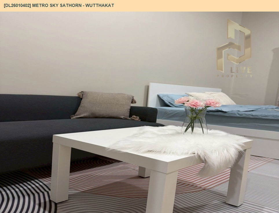 picture DL26010402 Condo for rent, Metro Sky Sathorn - Wutthakat near BTS Wutthakat, ready to move in, call urgently 0614453194 LineID @162cjixi - 2/12