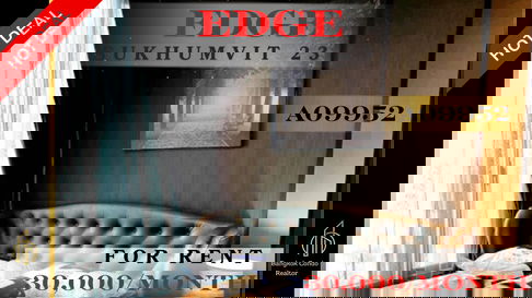 🍀🍀🍀Beautiful condo 🌸 ให้เช่า📌เอดจ์ สุขุมวิท 23 (Line:@rent2022) พร้อมเข้าอยู่ ✨A09952