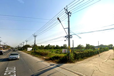 ที่ดิน ม.ราชภัฏสวนสุนันทา ศาลายา : ที่ดินไทรน้อย นนทบุรี ติดถนนทางหลวงชนบท