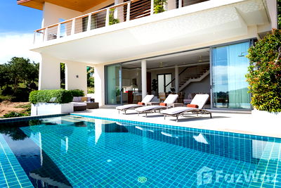 เช่าบ้านเดี่ยว เกาะสมุย สุราษฎร์ธานี : วิลล่าให้เช่า 3 ห้องนอน ในโครงการ เดอะ ริจ 967900