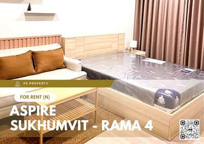คอนโดให้เช่า : ให้เช่า 📍 Aspire Sukhumvit - Rama 4 📍 ใกล้ BTS พระโขนง เฟอร์นิเจอร์ และ เครื่องใช้ไฟฟ้าครบ 