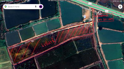 ที่ดิน บ้านโพธิ์ ฉะเชิงเทรา : ขายด่วน 960,000/ไร่ ที่ดินสวย 14 ไร่ ติดถนน 3304 แหลมประดู่ บ้านโพธิ์ ฉะเชิงเทรา