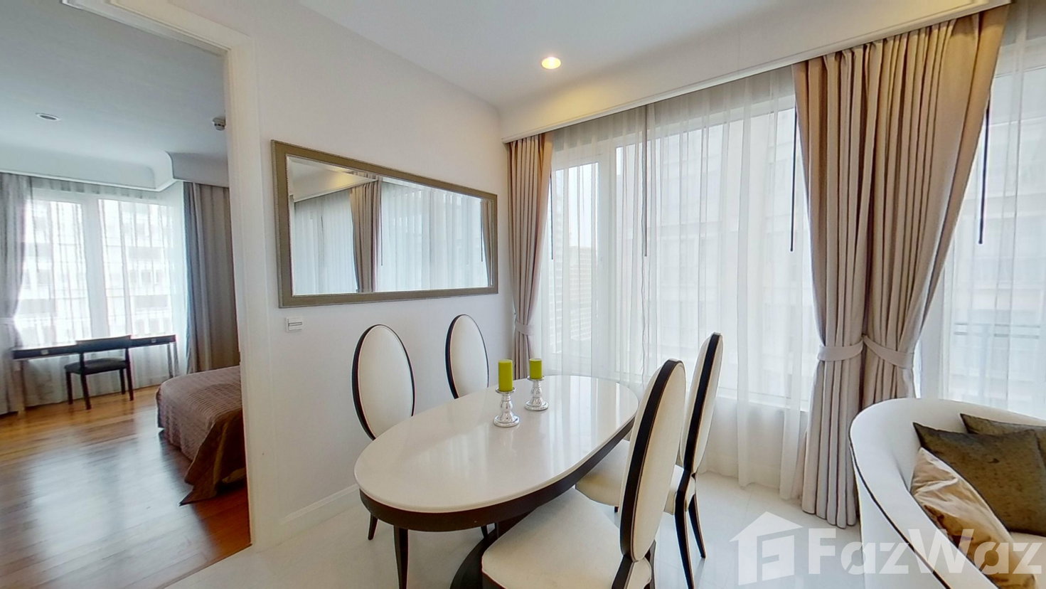 รูป คอนโดให้เช่า 2 ห้องนอน ในโครงการ คิว หลังสวน 660224 - รูปที่ 4/7