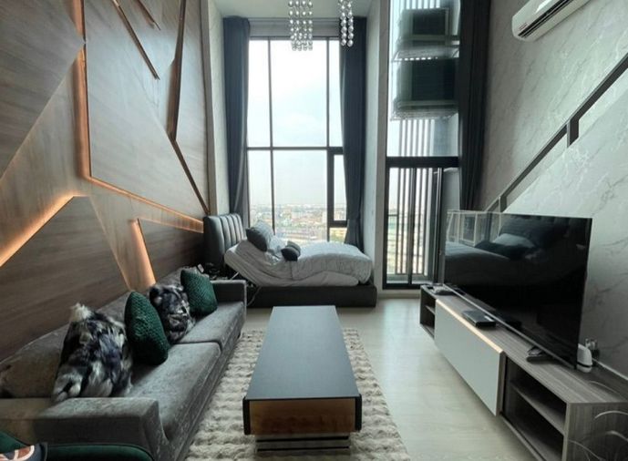 คอนโดแบบ Duplex 2 ชั้น คอนโด KnightsBridge Phaholyothin–Interchange ชั้น 14 ขนาด 40 ตรม. มีที่นอน 2 ที่