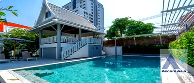 Houses for rent Rajamangala University of Technology Krungthep South Bangkok Campus : 🔼🔽 AccomA 📩  3 BR House @Oriental Style House in Compound with Pool (AA45297)