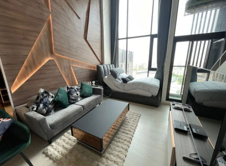 รูป คอนโดแบบ Duplex 2 ชั้น คอนโด KnightsBridge Phaholyothin–Interchange ชั้น 14 ขนาด 40 ตรม. มีที่นอน 2 ที่ - รูปที่ 11/13