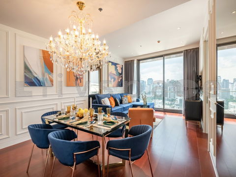 ▚ LF131ツ For Rent: KHUN by YOO (Thong Lo) – 2 Bed 82 sqm 🥇Ultra-Luxury Residence | Stunning Decor | Unblocked Living Room View | Ready to Move In