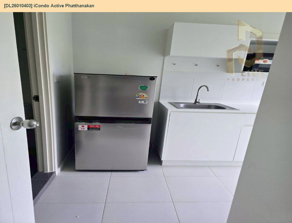 picture DL26010403 Condo for rent, iCondo Active Phatthanakan near ARL Hua Mak, ready to move in, call urgently 0653619502 LineID @897iyzll - 6/10