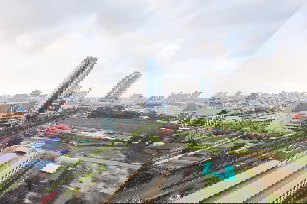 รูป ขาย- เช่า ! วิวเมือง, ห้องมุม, ชั้นสูง 15+, ที่จอดรถ 2 คัน ! Code C20240200969...Noble Revolve Ratchada, 2 นอน, 2 น้ำ, แต่งครบ, ราคาพิเศษ!! - รูปที่ 9/9