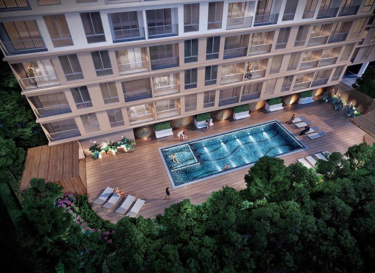 picture ðĨUrgent rentðĨALIVE SUKHUMVIT 76 Building A, 5th floor, new room, first hand, fully furnished, size 28 sq m, 1 bedroom, 1 bathroom, Line @bzprOperty - 21/32