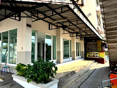 เช่าพื้นที่ขายของ ม.เทคโนโลยีพระจอมเกล้าธนบุรี : ให้เช่าร้านชั้นล่างใต้อพาร์ทเม้นท์ ติดถนนประชาอุทิศ