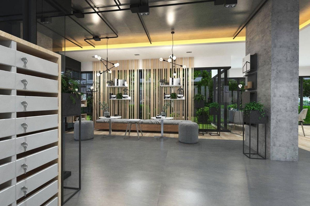 picture ðĨUrgent for rentðĨ ALIVE SUKHUMVIT 76 Building B, 5th floor, new room, first hand, fully furnished, 48.12 sqm 2 bedrooms 1 bathroom Line @bzprOperty - 10/61