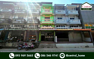 อาคารพาณิชย์ ซอยอุดมสุข (สุขุมวิท 103) : อาคารพาณิชย์ 3.5 ชั้น ซอยอยู่สุข 23 บางเมือง - สมุทรปราการ รีโนเวทแล้ว สภาพดี