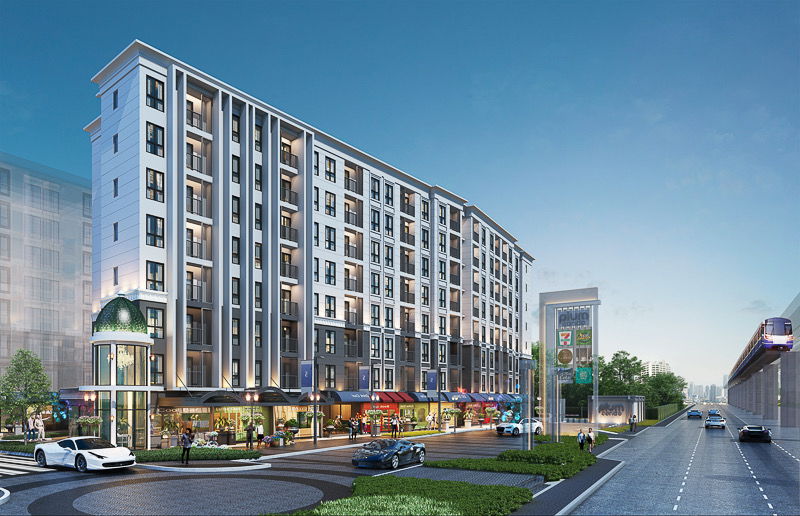 picture ðFor rent Plum Condo Mix Chaengwattanað Size 26 sq m. 1 bed, 1 bath Building C, 1st floor, pool view, garden view, Exclusive ððĶ Line @bzprOperty - 19/31