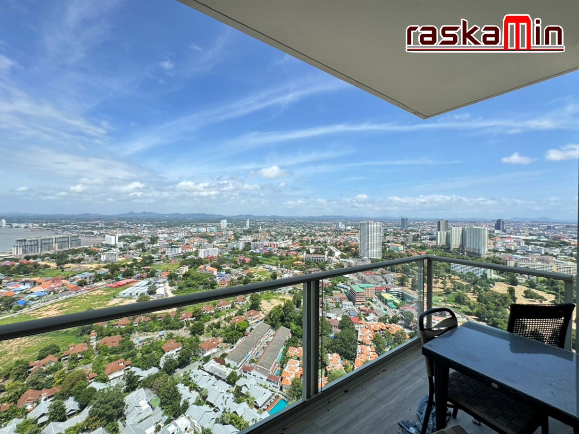 picture KT0134ðēLineID @556ryccgðââïļStudio 32sqm Floor40 Tower AðSea view Fully furnishedðīThe Riviera Wongamat North Pattaya - 2/8