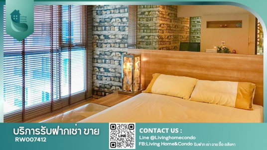 Condo for sale at Rhythm Sathon. Fully furnished room, ready to move in. Chao Phraya River view, room facing ICONSIAM. Near BTS Saphan Taksin.SW003340 