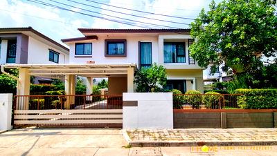 เช่าบ้านเดี่ยว บางบอนเหนือ : บ้านเดี่ยวสองชั้น 3ห้องนอน 3ห้องน้ำ   1  ห้องครัว  2  ที่จอดรถ