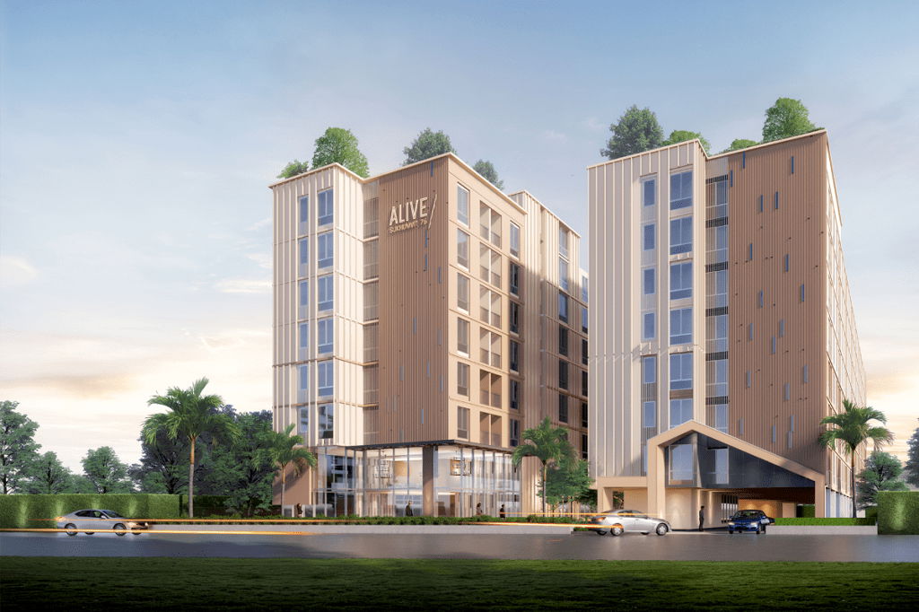 picture ðĨUrgent rentðĨALIVE SUKHUMVIT 76 Building A, 5th floor, new room, first hand, fully furnished, size 28 sq m, 1 bedroom, 1 bathroom, Line @bzprOperty - 32/32