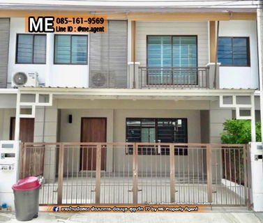 Sale Townhouse Pruksa Ville 73 Pattanakarn 38 - Onnut 39 Fully Furniture Near Sukhumvit Thonglor Tel 085-161-9569 (TA50-21)