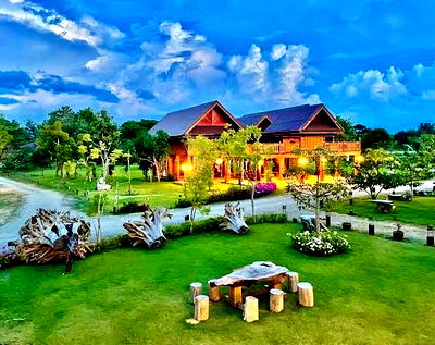 Apartment building for sale Phrae Airport : For sale: Teak wood house on over 8 rai of prime land in Phrae province. Lush greenery, and near future airport and double-track railway lines.