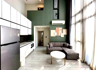 Condos for rent BTS Punnawithi : For rent: 2 bedrooms, 2 bathrooms, 60 sq m, 5th floor, The Line Sukhumvit 101 project.