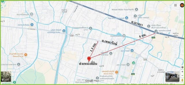 รูป ขายที่ดินพร้อมโกดัง 1 ไร่ 70 ตรว.ผังสีม่วง ถ.เทพารักษ์ ซ.ไทยประกัน บางเสาธง - รูปที่ 9/9