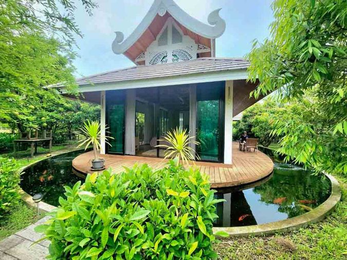 ให้เช่าบ้านสวนวิลล่าหรู สไตล์รีสอร์ท บ้านน้ำโท้ง หางดง–สารภี เชียงใหม่