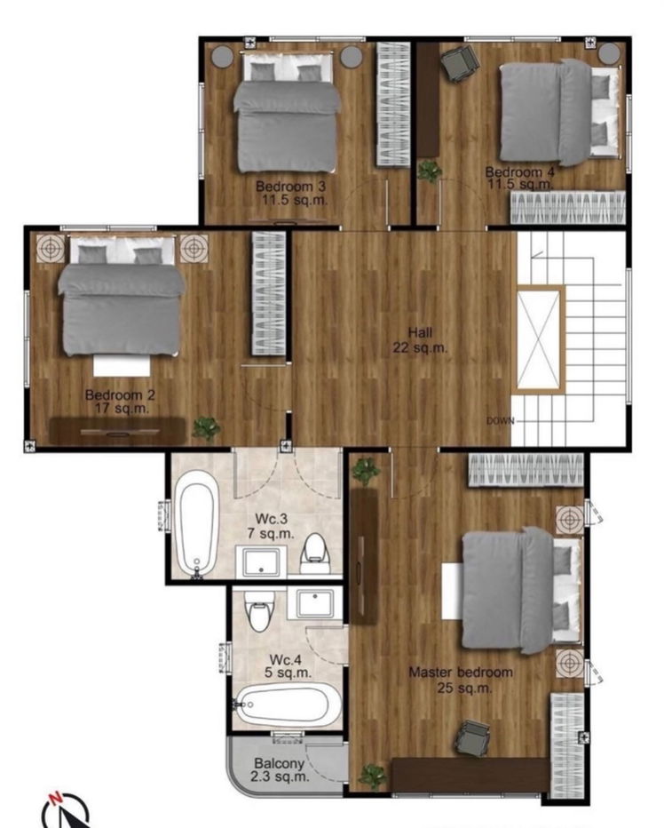 picture 2-story detached house for rent in Ladawan - Srinakarin Village. Beautiful, luxurious,Ready to move in. Interested? Add Line: @841qqlnr - 13/14