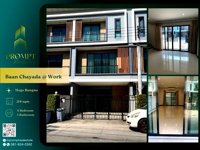 Houses for rent Bangna Commercial College : CD03747 - Baan Chayada @ Work  : Mega Bangna