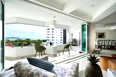 Condos for rent : [920311047-5] ️ Ultra-Luxury Beachfront Penthouse for Rent - Somphong Condo