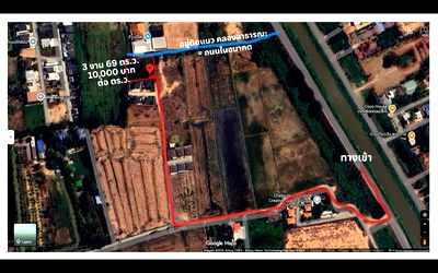 Land for sale Muang Phitsanulok Phitsanulok : Land for Sale – 1,476 sq.m. - approx. 0.37 acres (3 ngan 69 sq.wah):  Near Pibulsongkram Rajabhat University & Central Plaza Phitsanulok