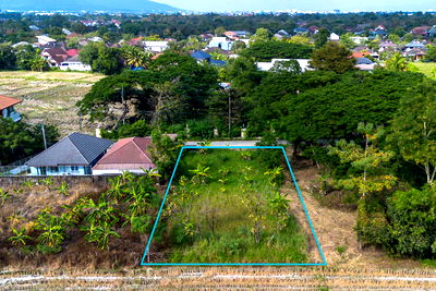 Land for sale Chiangmai Night Safari : Filled, Build-Ready Land with Rice Field Views in a Peaceful Setting, Hang Dong, Chiang Mai, Near Main Road