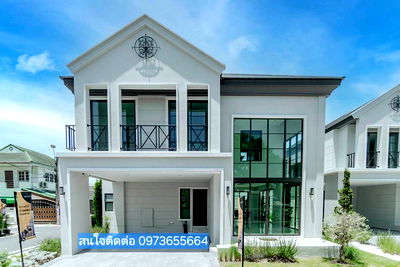 Houses for rent Big C Ratchaphruek : MONOS Ratchaphruek - Rama 5 Project, Single house, corner plots 50 sq.wa 4 Bedrs 4 Baths