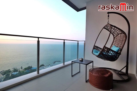 KT0170📲LineID @556ryccg🏖️1Bedroom 55sqm Floor20 Fully furnished⛵Baan Plai Haad Pattaya Wongamat Beach