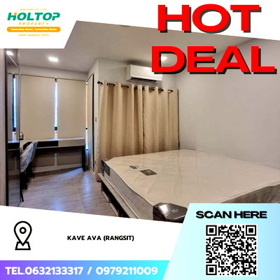 Condos for rent : #Z4157💥 150169 🔥 Condo for Rent: Kave AVA (Rangsit)