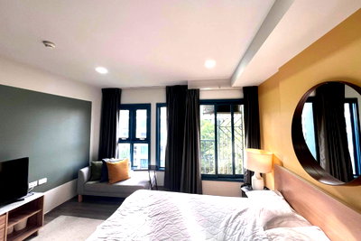 คอนโดให้เช่า : ว่างพร้อมอยู่! Base สุขุมวิท50. สตูดิโอ 26ตร.ม. Line id: @pfagent