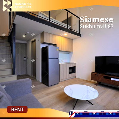 Condos for rent : Luxurious duplex with full furnishings! 💎 Siamese Sukhumvit 87 💎 Near BTS On Nut 