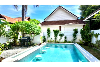 เช่าบ้านเดี่ยว เกาะสมุย สุราษฎร์ธานี : [920121068-81] Pool Villa 2bd for rent just 1.2 km from the beach, Bang Kao