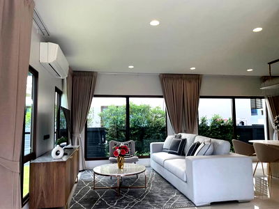 Houses for rent Bang Kapi : 💚💜🩵HHM0064-03 Burasiri Krungthep Kreetha 🧷LINE : @406ajtpt 🩵💜💚