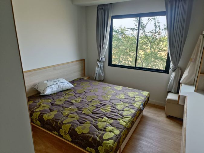 🏡✨ ปล่อยเช่าคอนโด V Condo ศาลายา  ตึก V6 ชั้น4 Type 2 Bed วิวสนามกอล์ฟ✨  ใกล้ มหาวิทยาลัยมหิดล 