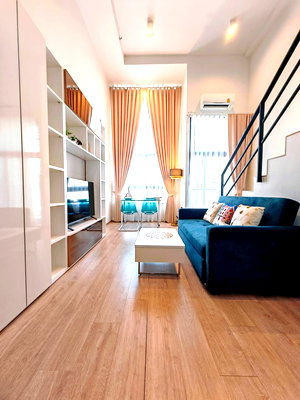 Condos for rent : For Rent ! " IDEO Rama 9 - Asoke " 𝐒𝐭𝐮𝐝𝐢𝐨 𝐇𝐲𝐛𝐫𝐢𝐝 , Floor 31  Fully Furnished , Near : MRT-Rama 9 , Central Rama-9