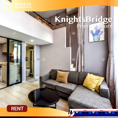 Condos for rent :  KnightsBridge Prime Sathorn 🛌🏻 Beautiful fully-furnished unit 🌟 Near BTS Chong Nonsi 