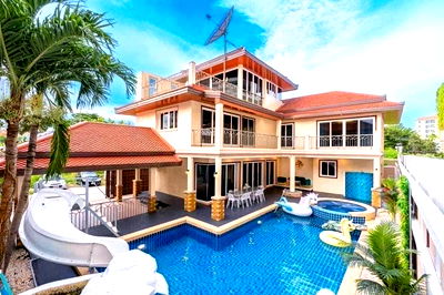 บ้านเดี่ยว บางละมุง ชลบุรี : ขายบ้านหรูหลังใหญ่ ติดทะเลจอมเทียน พัทยา บางละมุง ชลบุรี 