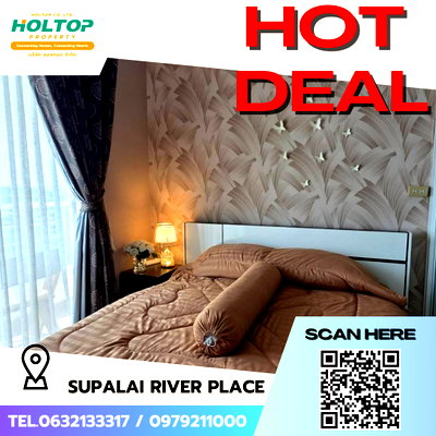 คอนโดให้เช่า : #S5527 ให้เช่า Supalai River Place Charoen Makhon