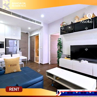 คอนโดให้เช่า :  Q Asoke ⚡ Stunning & Fullly Furnished Unit 🛋️ ใกล้ MRT เพชรบุรี 
